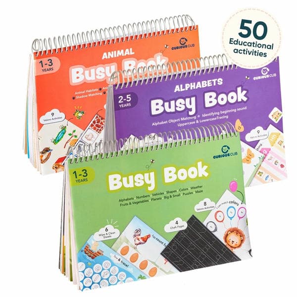 Animal, First & Alphabet Busy Books