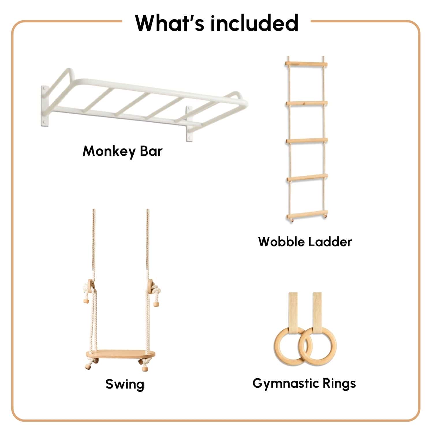 Monkey Bar with attachments
