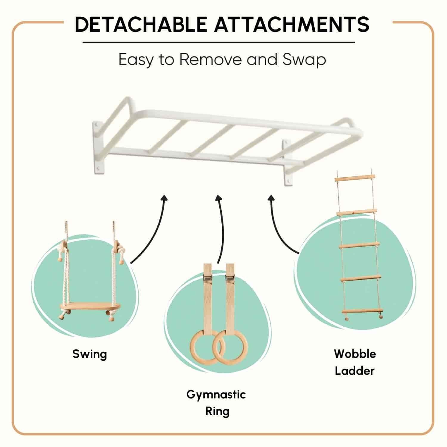 Monkey Bar with attachments