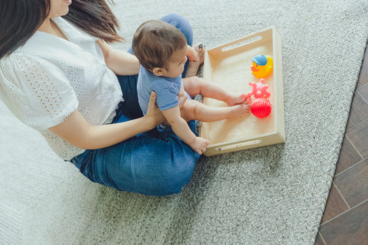 Kicking play activities for babies