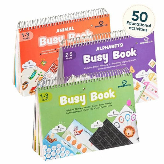 Animal, First & Alphabet Busy Books