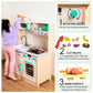 Kitchen Set with Running Water Sink