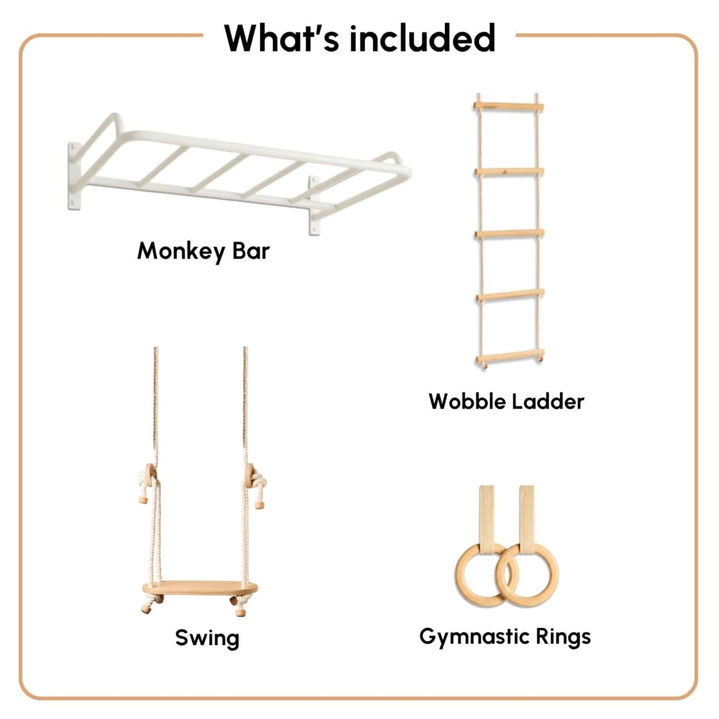Monkey Bar with attachments