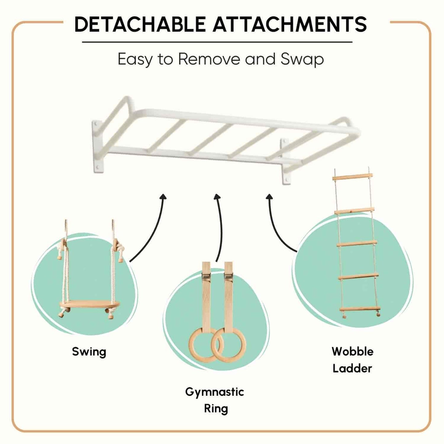 Monkey Bar with attachments