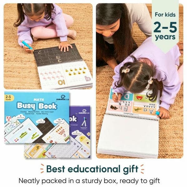 Alphabet & Math Busy Book