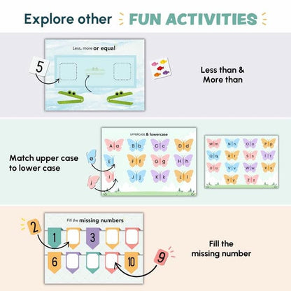 Animal, Alphabet & Math Busy Books